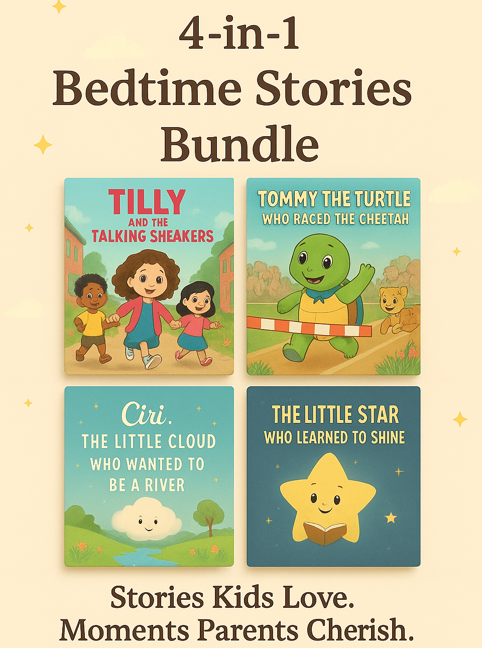 4 in 1 Bedtime Stories Bundle (E-Books) Instant Access
