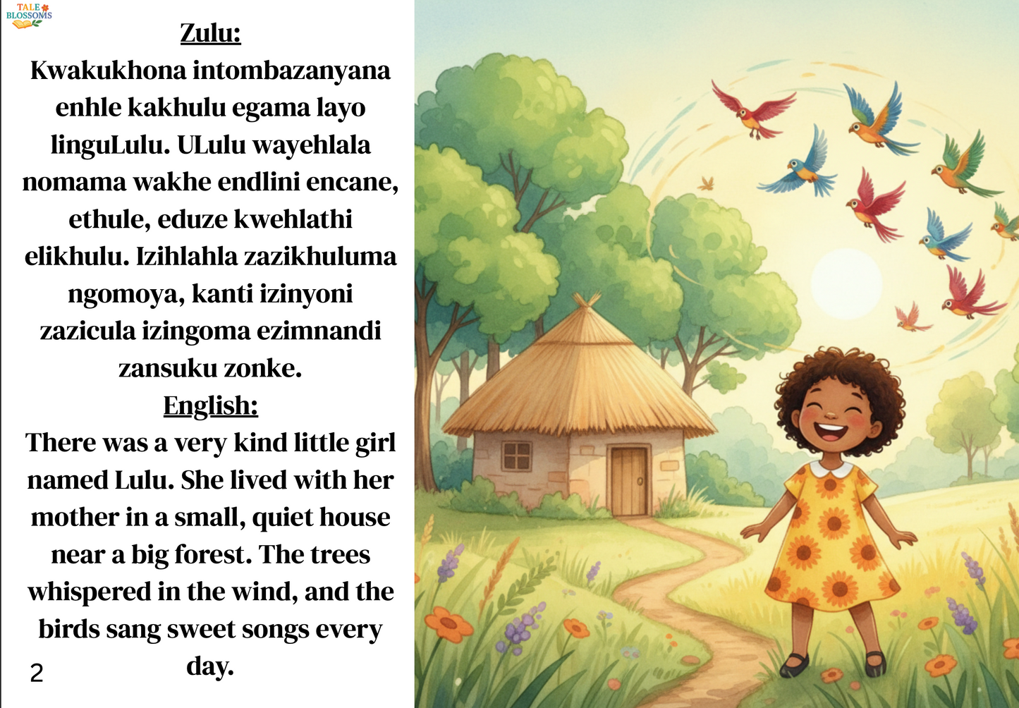 Zulu:uLulu Nenyoni Elimele / Lulu and the Injured Bird (E-book) Instant Access
